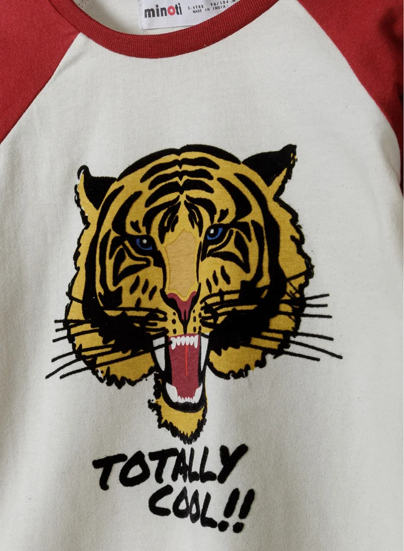 MINOTI Boys Long Sleeve Top with Print