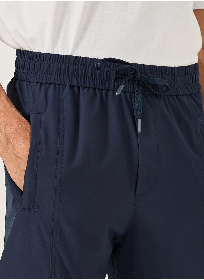 Fort Collins Mid Rise Straight Fit Track Pant with Drawstring by Styli  - Image 3