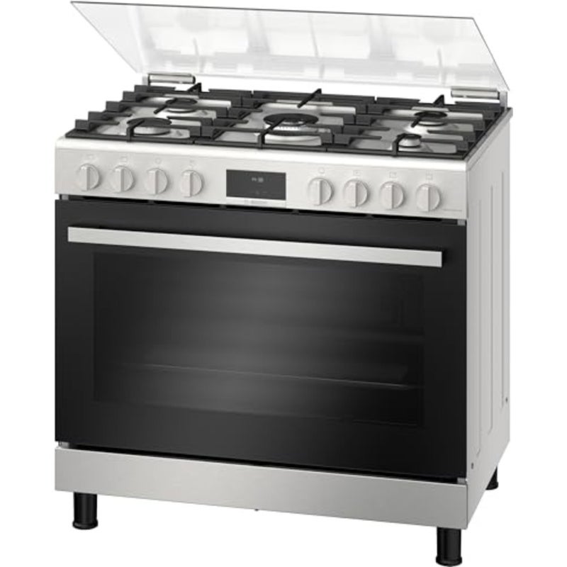 COOKERS HGX5H0Q59M Gas Stove with Stainless Steel Oven, XXL Capacity, Easy Clean, Cast Iron Pan Support, German Engineering - Image 5