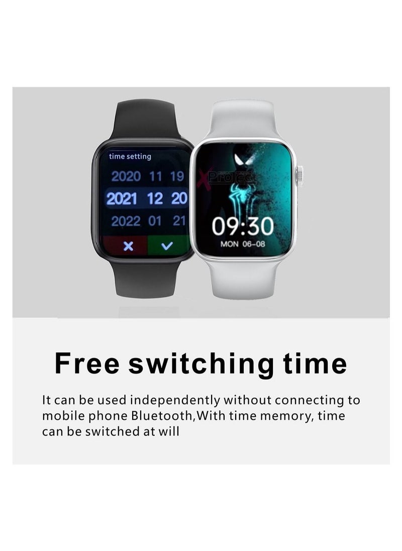 Generic - SMART WATCH P37 MAX WITH NFC,microphone ,Multisport ,Heart rate monitor ,Blood Oxygen Monitor,Waterproof IP68,sleep monitor,Warning,250 mAh-GOLD - Image 1