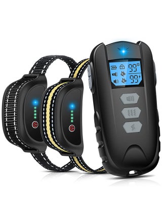 Dual Dog Training Collar with Remote - Waterproof Rechargeable Electric Shock Collar for Small, Medium, and Large Dogs. Features Beep, Vibration, and Adjustable Shock Levels (0-99) for Safe Training. - pzsku/Z46F5DF2C90DDE5497195Z/45/_/1723086017/5845a880-c5dc-482f-838e-4be5ce166c76