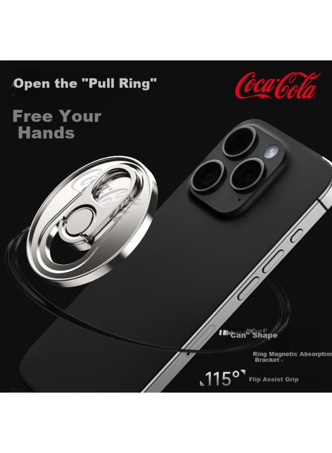 Coca-cola T14 Coca-cola Magnetic Phone Stand Creative Ring Buckle Suitable For Apple Huawei Android Phone Case Rotatable Lazy Drama Artifact - Image 3