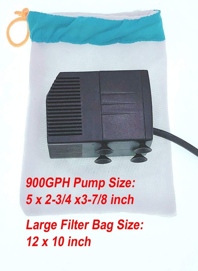 HORTIPOTS Pump Filter Bag Large, Mesh Barrier Bag 12 inch x 10 inch for Submersible Water Pumps under 1000GPH - Image 3