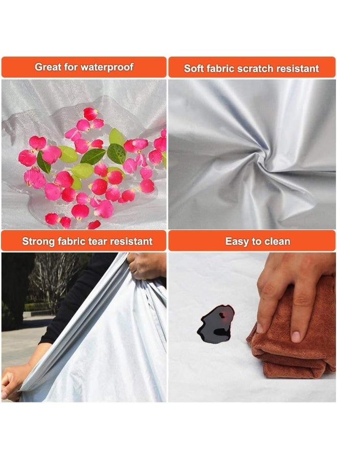 kayme Kayme Car Cover Waterproof All Weather with Lock and Zipper, Outdoor Sun UV Rain Protection, Universal for Civic, Corolla, Sentra, Elantra, Forte, Mazda 3 Sedan (176 to 184 Inch)  - Image 2