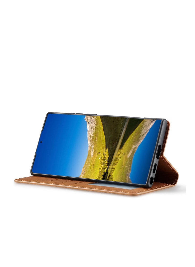 Suteni Flip Cover Leather Protective Case for Samsung Mobile Phone - Image 2