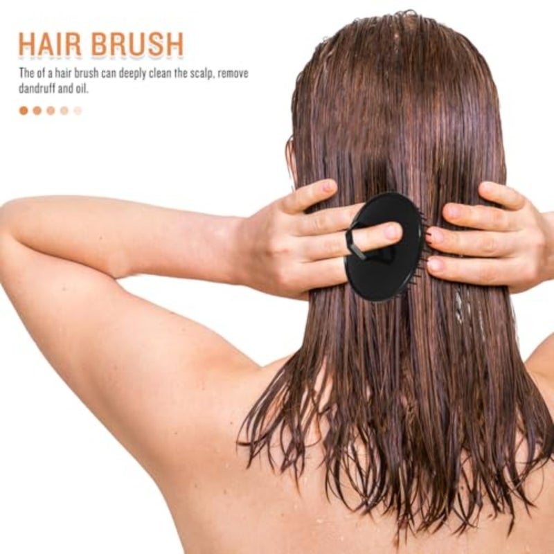 4Pcs Hair Scalp Massager Brush Set Portable Shampoo Scalp Exfoliator for Deep Cleaning Relaxation and Dandruff Control Suitable for All Hair Types - Image 3
