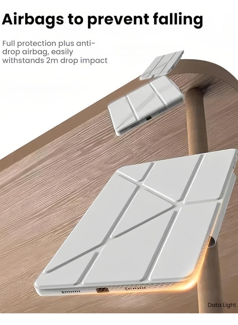 عام غطاء متوافق مع هواوي ميت باد برو 12.2 بوصة 2025 - لوحة خلفية أكريليك شفافة واقية مع فتحة قلم، حامل واقي قابل للطي، وظيفة النوم التلقائي - Image 5