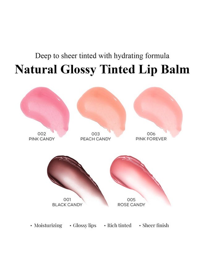 KYDA KYDA Tinted Lip Balm, Hydrating Sheer Formula Lip Balm, Natural Glossy Finish, Moisturizing Lip Care Balm for Dry Lips, Black Candy  - Image 3