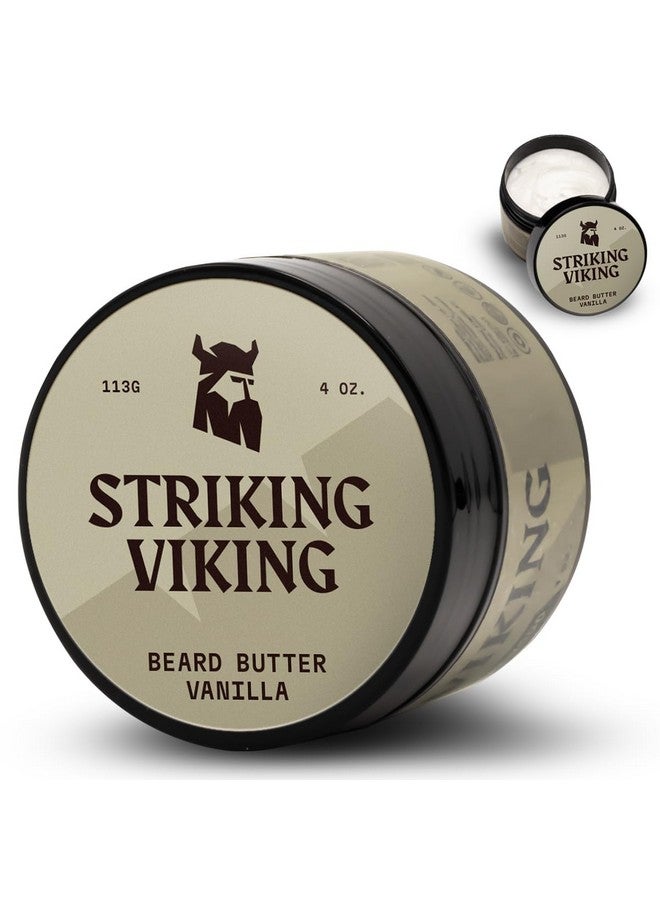 Striking Viking Striking Viking Beard Butter - Non-Greasy Moisturizer With Natural Ingredients (Vanilla, 4oz) - Keep Your Beard Hydrated and Refreshing - Image 1
