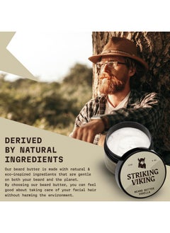 Striking Viking Striking Viking Beard Butter - Non-Greasy Moisturizer With Natural Ingredients (Vanilla, 4oz) - Keep Your Beard Hydrated and Refreshing  - Image 2