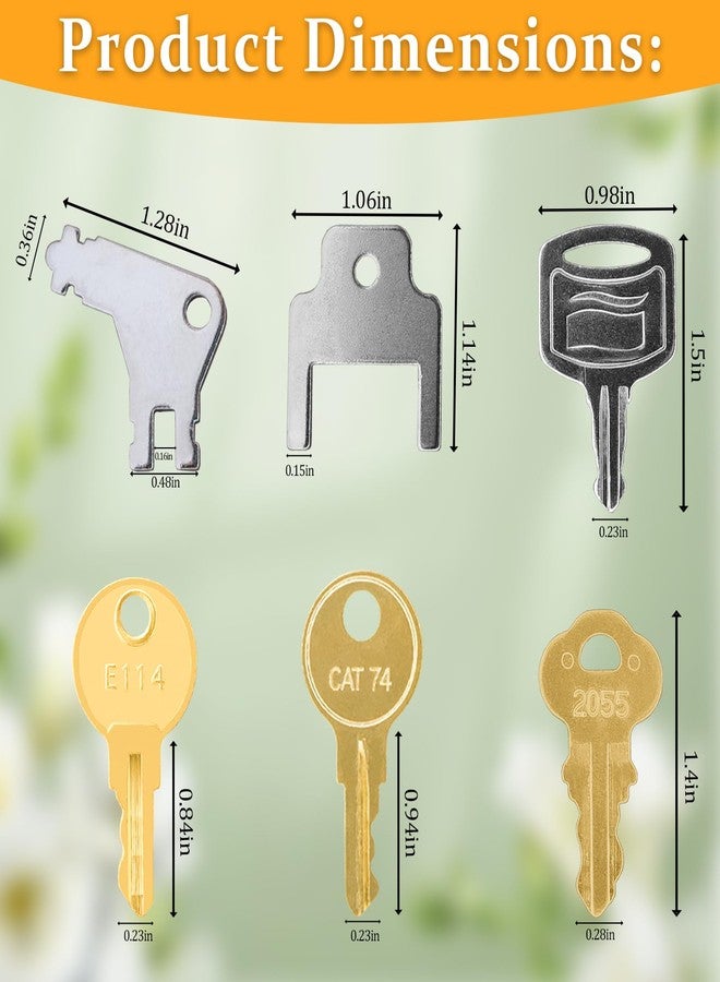 TERESRY 12 Pack Universal Paper Towel Dispenser Keys, Replacement Key Set for Janitor Bobrick Cat 74, E114, Kimberly Clark 770301, Bradley 2055, Tork SCA 1100, Georgia Pacific Toilet Paper Dispensers - Image 2