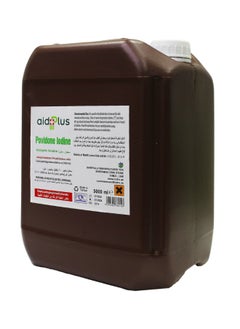 AID PLUS Povidone Iodine Antiseptic Solution 10% 5000Ml - Industrial Size Antiseptic For Large-Scale Wound Care And Infection Prevention - Sku: 60532 