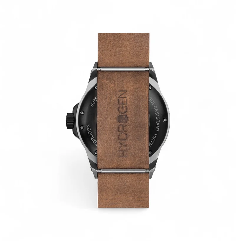 هيدروجين واتش ساعة هيدروجين أوتو كرونو فضي أسود ناتو