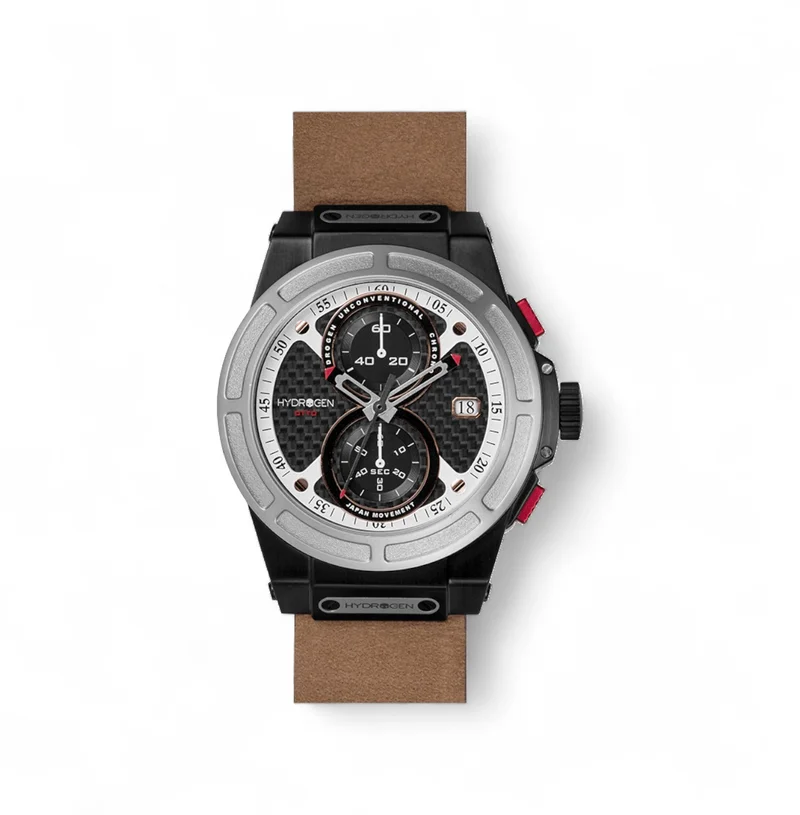 Hydrogren Otto Chrono Silver Black-Nato Watch