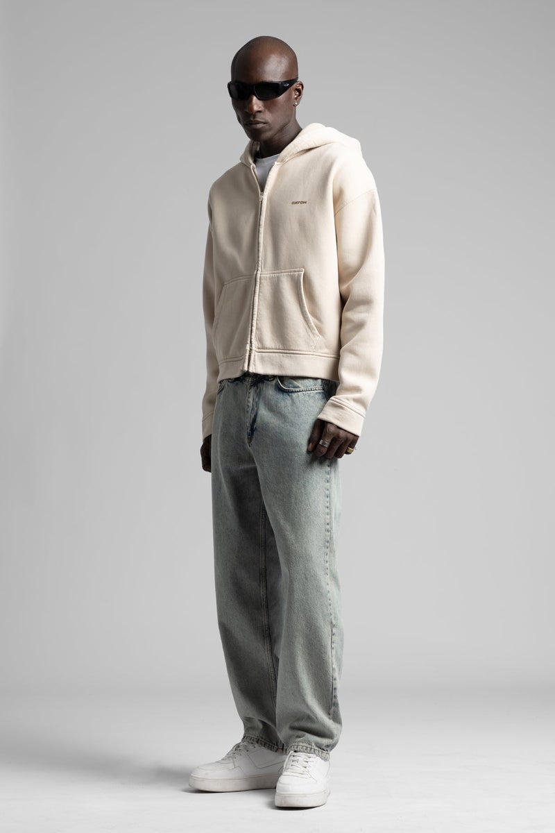 كاتش سترة رياضية بسحاب وغطاء رأس - Image 1