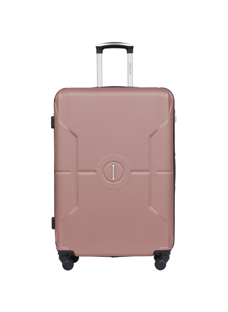 Sparkle ABS Hardside Spinner Luggage Trolley Set Rose Gold