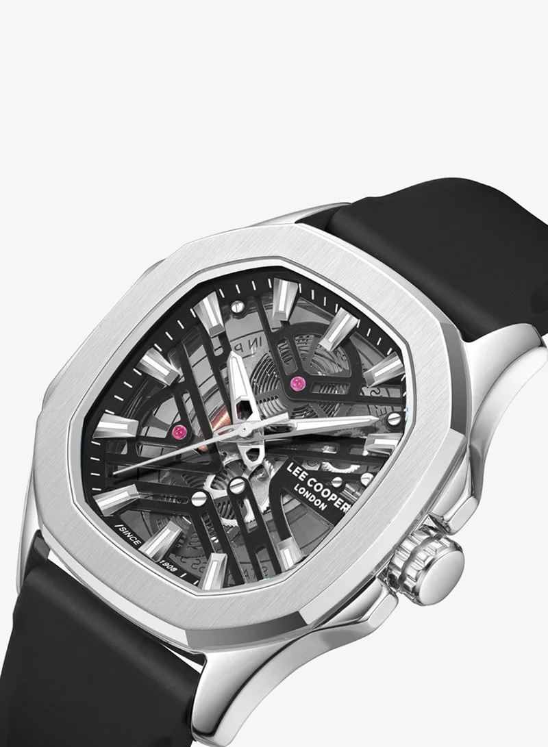 لي كوبر Men's Silicone Analog Watch LC08254.351 - 28 mm