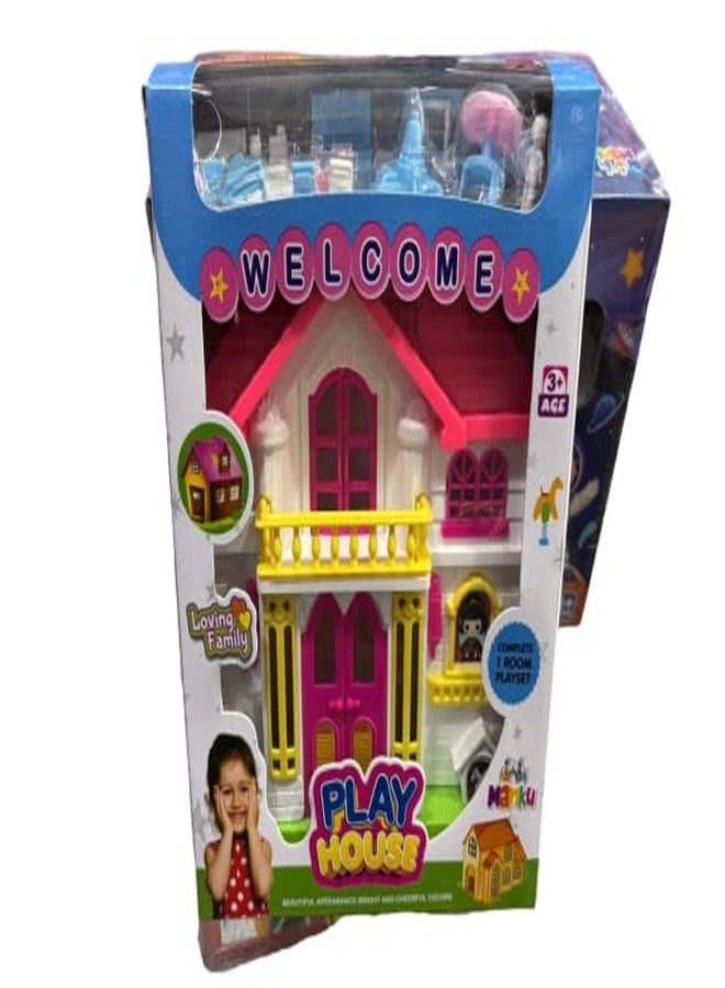 Toy Vibes Dolls Play Set with Multiple Toys, Doll Collection Set (Play House Doll House Dream House) - Image 1