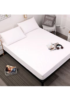 Sharpdo Waterproof Fitted Sheet,Machine Washable,Solid Color Mattress Protector, Urine Care Sheet,Grey  - Image 1