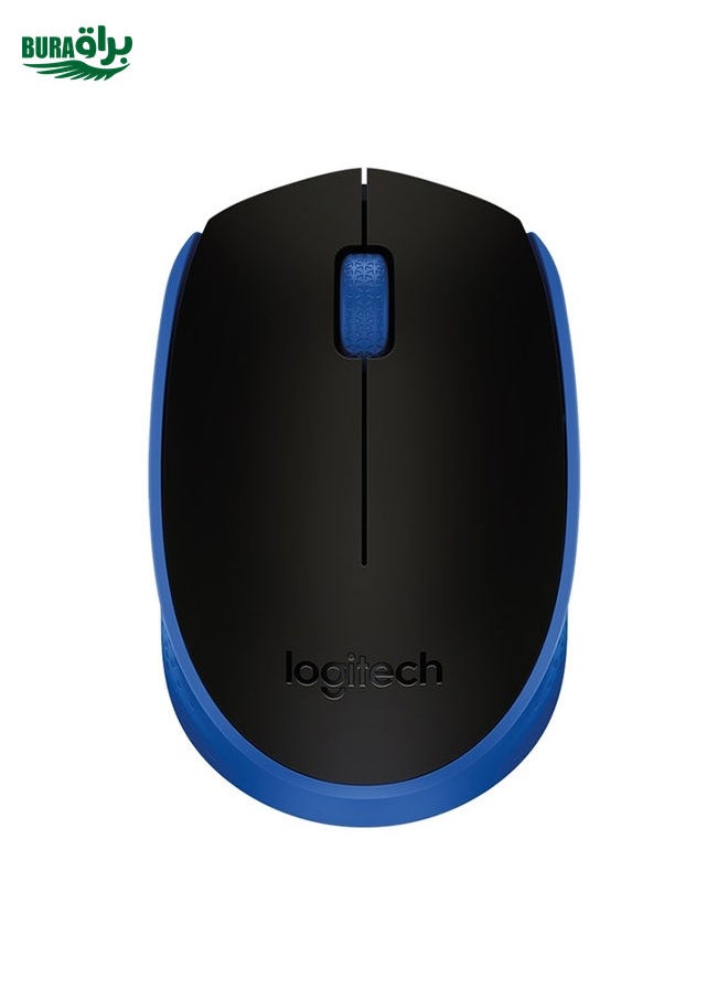 BURAQ Logitech M171 1000DPI USB Wireless Mouse with 2.4G Receiver (Blue)  - Image 1