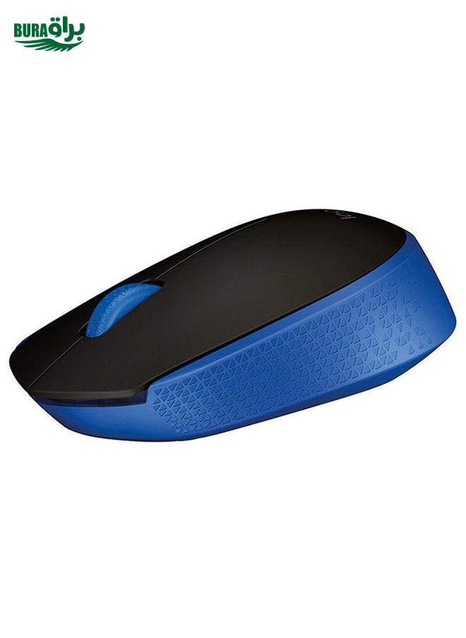 BURAQ Logitech M171 1000DPI USB Wireless Mouse with 2.4G Receiver (Blue)  - Image 2