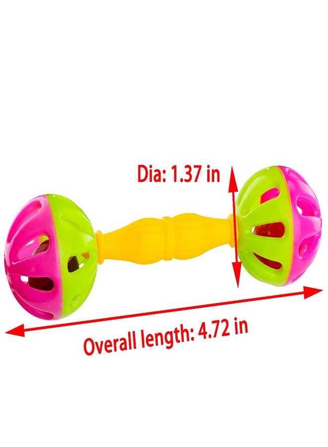 DQITJ 4 Pack Bird Barbell Dumbell Foot Toy for Small Bird Parrot Green Cheek Parakeet Cockatiel Conure Love Birds - Image 4