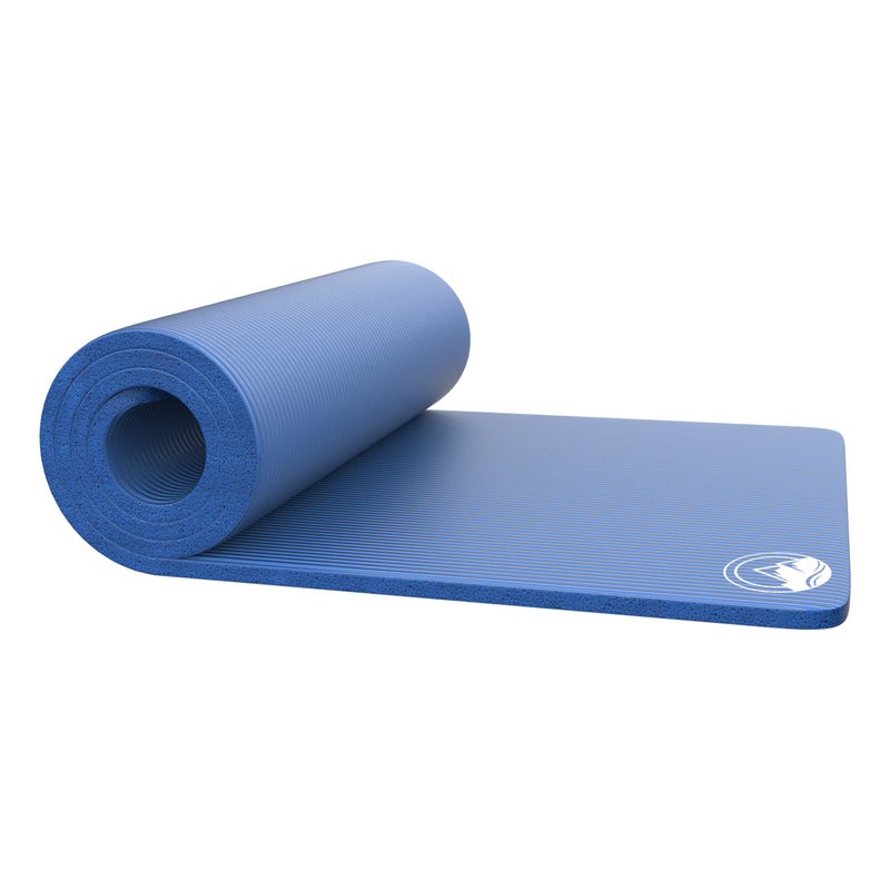 Wakeman Foam Sleeping Pad for Camping - 1.25-Inch-Thick Waterproof Sleep Pad with Carry Straps for Cots, Tents, or Sleepovers by Wakeman Outdoors (Blue) - Image 1