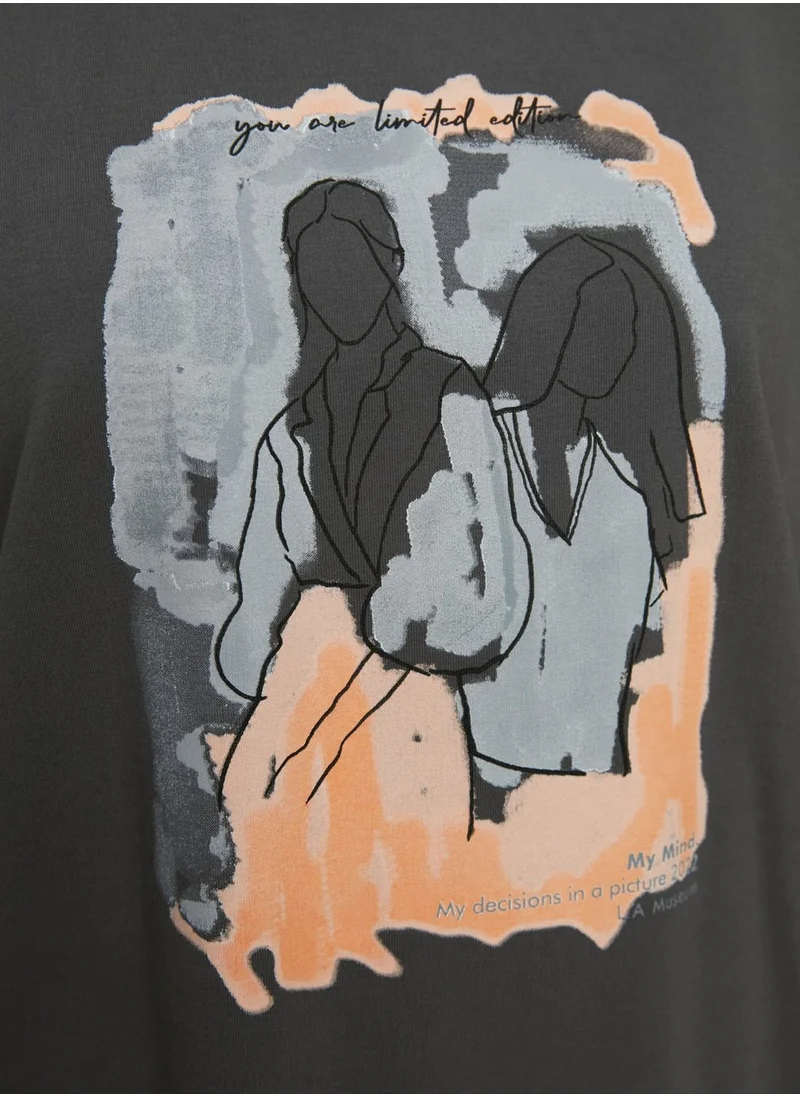 ترينديول Graphic Knitted Sweatshirt