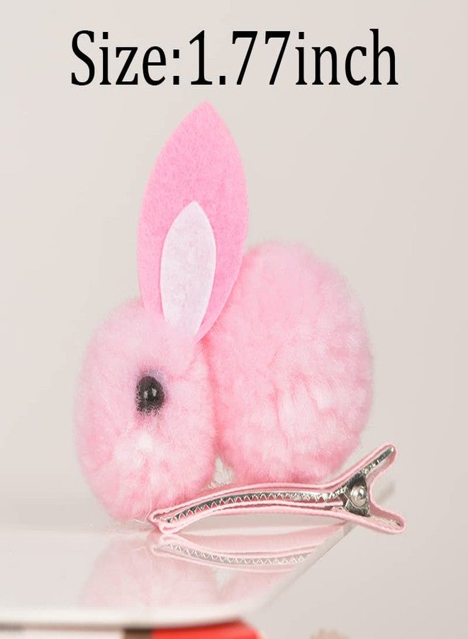 Guqqeuc Cute Plush Bunny Hair Clips and Barrettes for Girls - Easter and Little Girls Hair Accessories - Image 5
