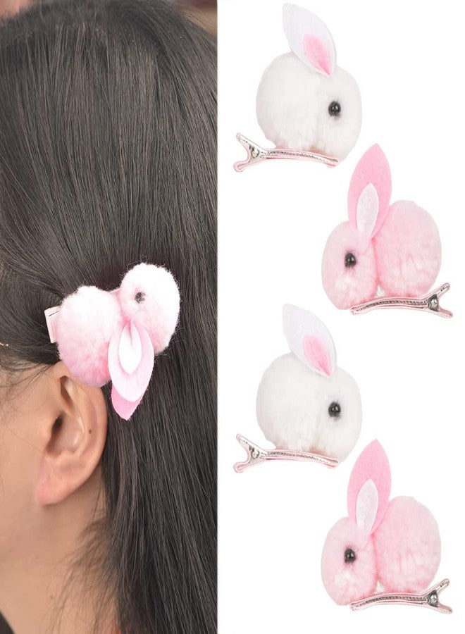 Guqqeuc Cute Plush Bunny Hair Clips and Barrettes for Girls - Easter and Little Girls Hair Accessories - Image 1