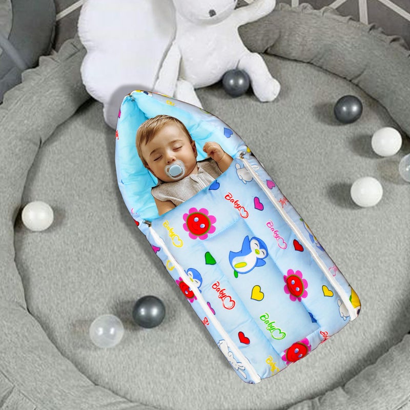 ParentsLap Gem Baby Sleeping Bag Cum Carrying Bag (Blue) - Image 2