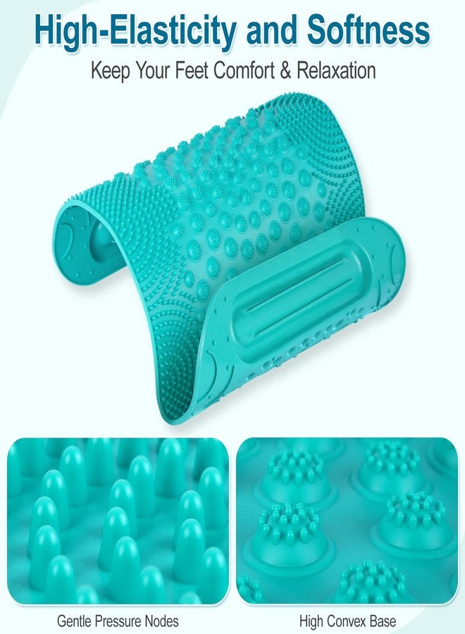 Atsuwell Acupressure Foot Massage Mat, 5-Zone Reflexology Mat with Dual Massage Ball Tracks, Portable Foot Pressure Point Pad for Stress Relief, Arch & Heel Pain, Home & Gym Use, 20.1'' x 17 '' - Image 4