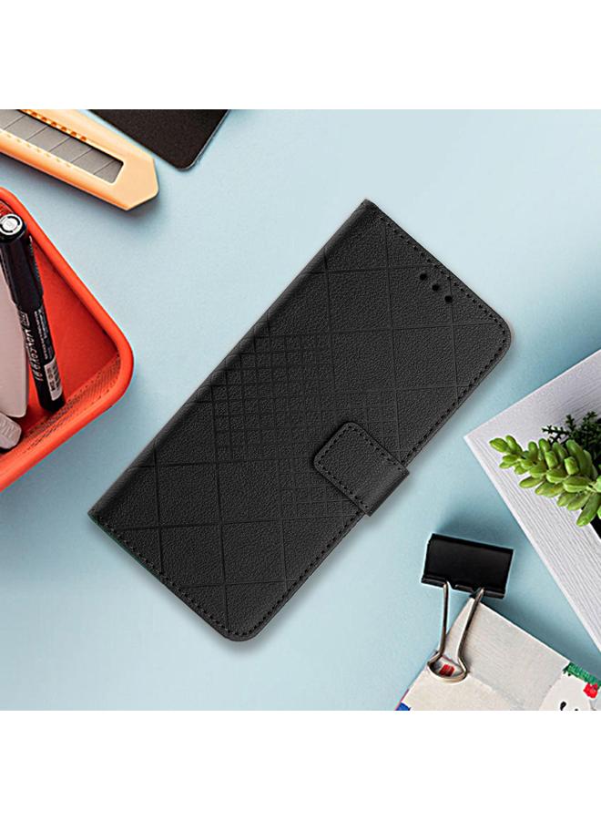 Zaboon Case For Infinix Note 50 Pro 4G / Note 50 4G Rhombic Grid Texture Leather Phone Case - Image 2