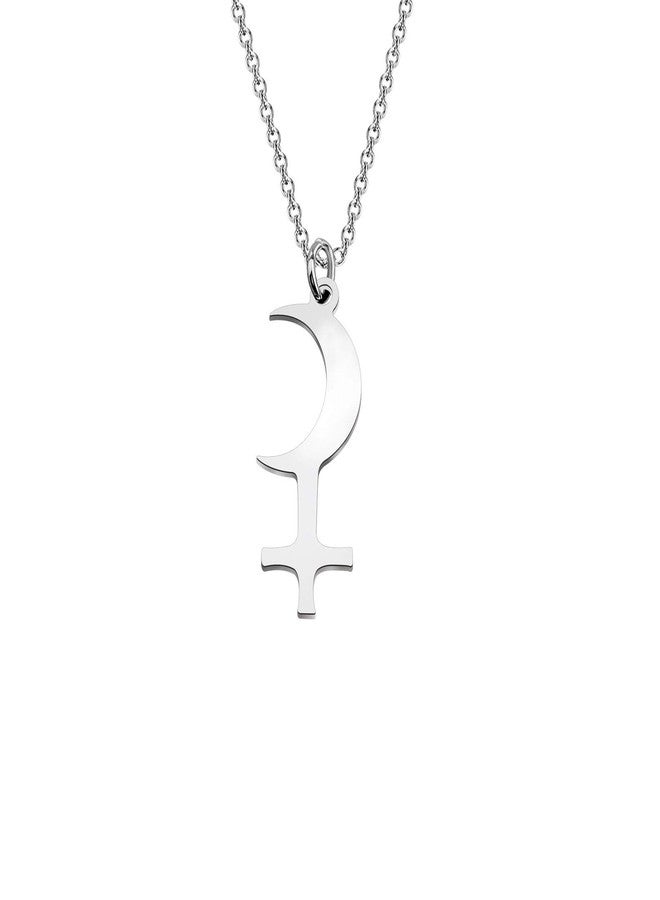 Lywjyb Birdgot Moon Symbol Necklace Astrology Gift Mythology Jewelry (Moon ne) - Image 1