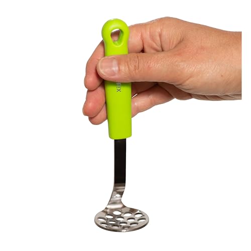 Xidgets Mini Avocado Masher, Small Potato Masher, Heavy Duty, Kitchen Utensil. Stainless Steel, Tiny Masher, Compact Mini Masher for Avocado - Effortless Guacamole Preparation, Dishwasher Safe.… (Green) - Image 4