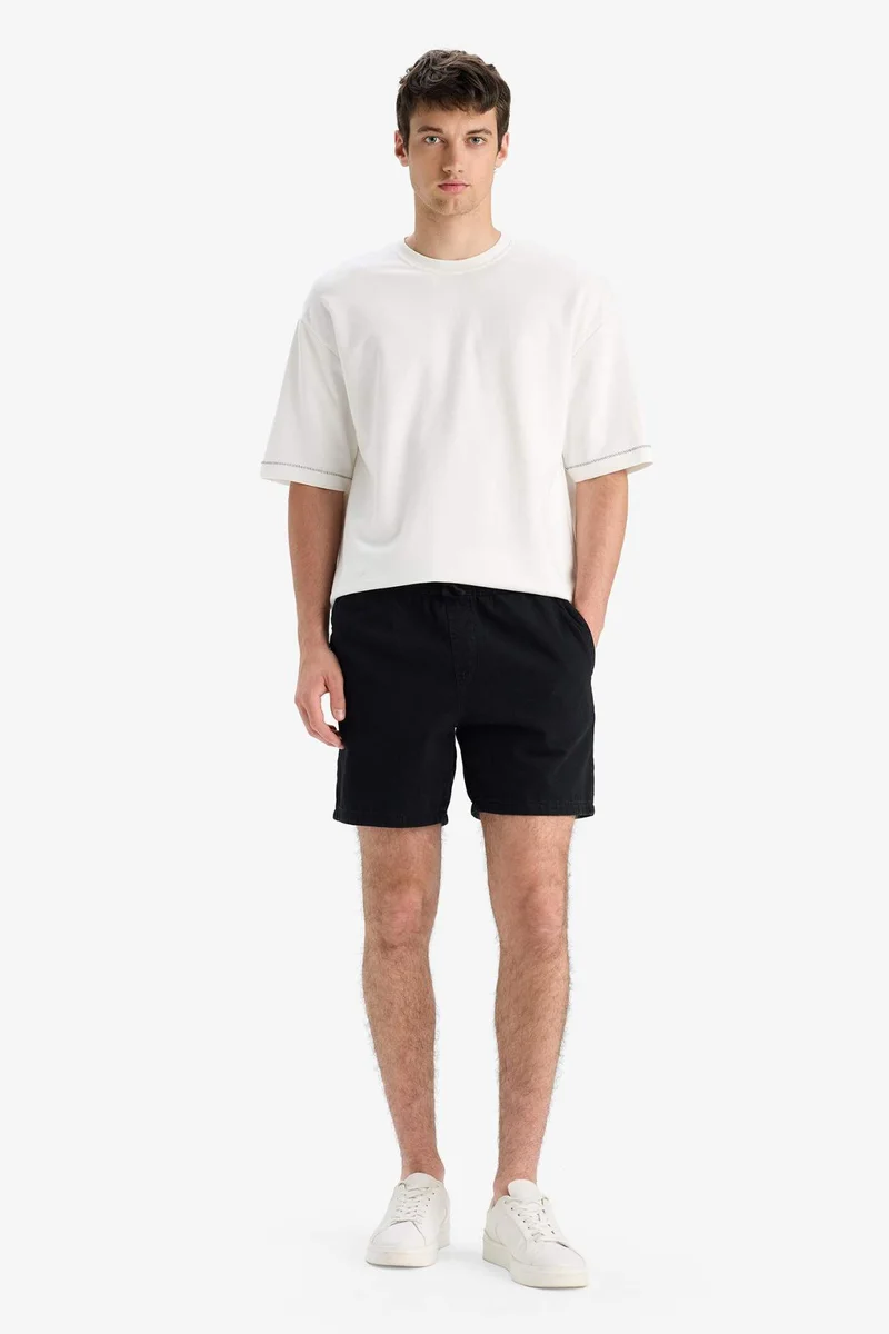 ديفاكتو Relax Fit Denim Bermuda Shorts