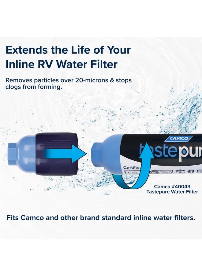 Camco TastePURE RV Sediment Pre-Filter Water Filter - Features a 20-Micron Filtration System, Provides the First Stage of Water Filtration, and Extends the Life of RV Water Filters (40048) - Image 4