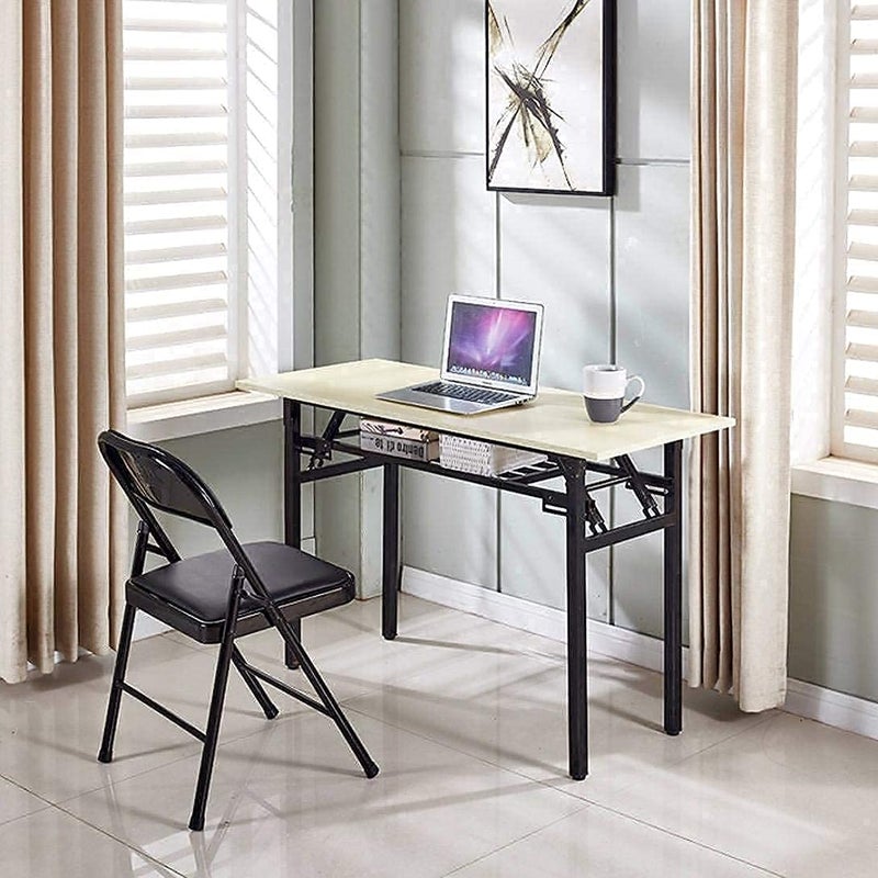 overa Foldable Chairs with Padded Seat Metal Foldable Chair Portable Foldable Dining Chairs Home Office Student Study Chair for Kids Desk Indoor Bedroom Room1 Pcs - Image 3