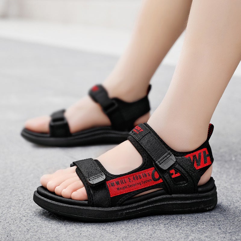 Children'S Sandals Boys' Beach Slippers 2024 Summer Outdoor Sandals For Older Kids Export Boys' Sandals For Small And Medium-Sized Kids - Image 5
