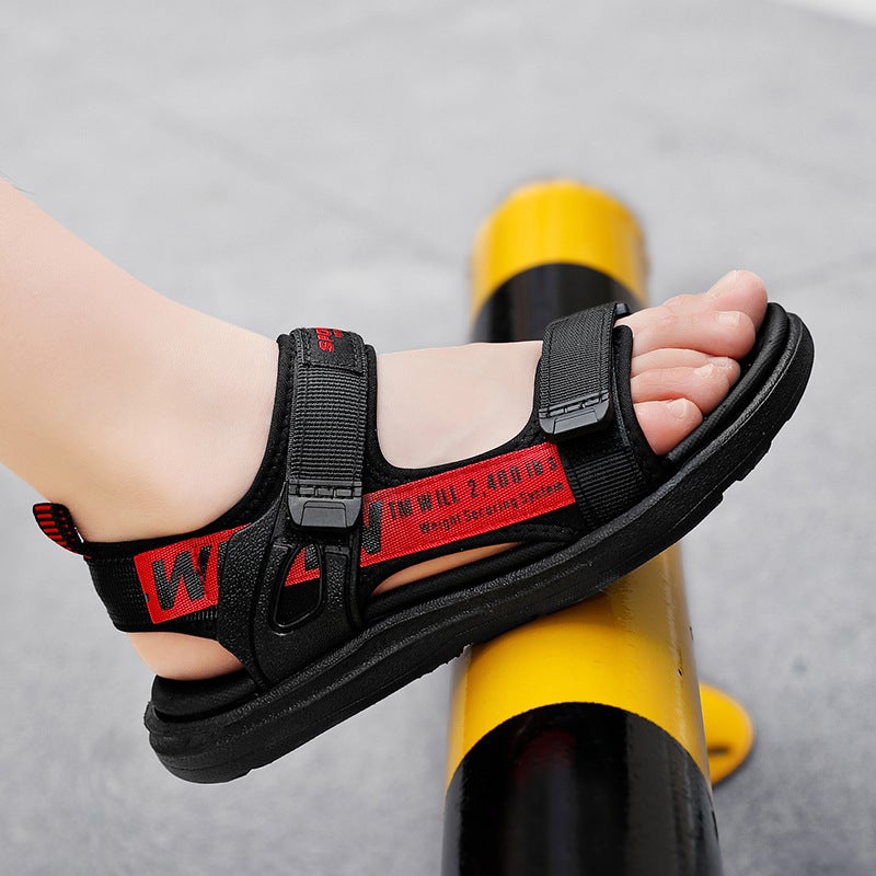 Children'S Sandals Boys' Beach Slippers 2024 Summer Outdoor Sandals For Older Kids Export Boys' Sandals For Small And Medium-Sized Kids - Image 3