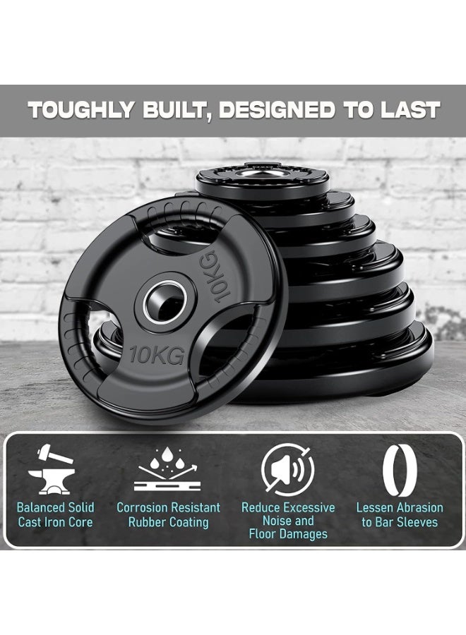 سكاي لاند قرص أوزان مطاطي للجيم 10 كجم - أسود - Image 2