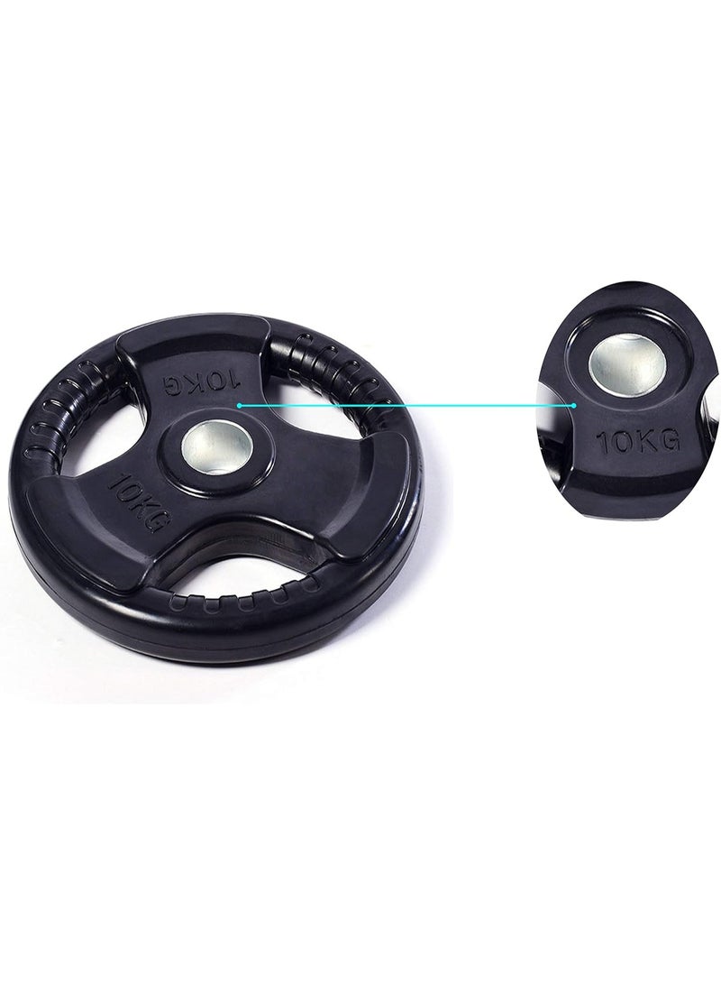 سكاي لاند قرص أوزان مطاطي للجيم 10 كجم - أسود - Image 3