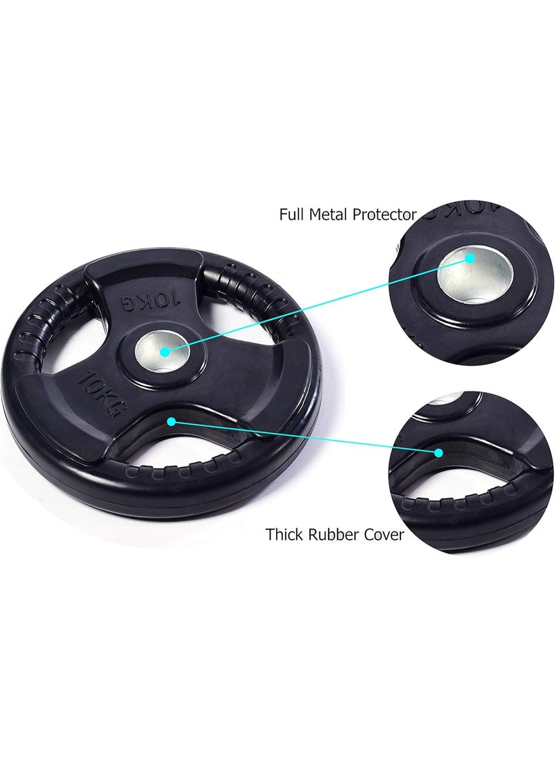سكاي لاند قرص أوزان مطاطي للجيم 10 كجم - أسود - Image 4