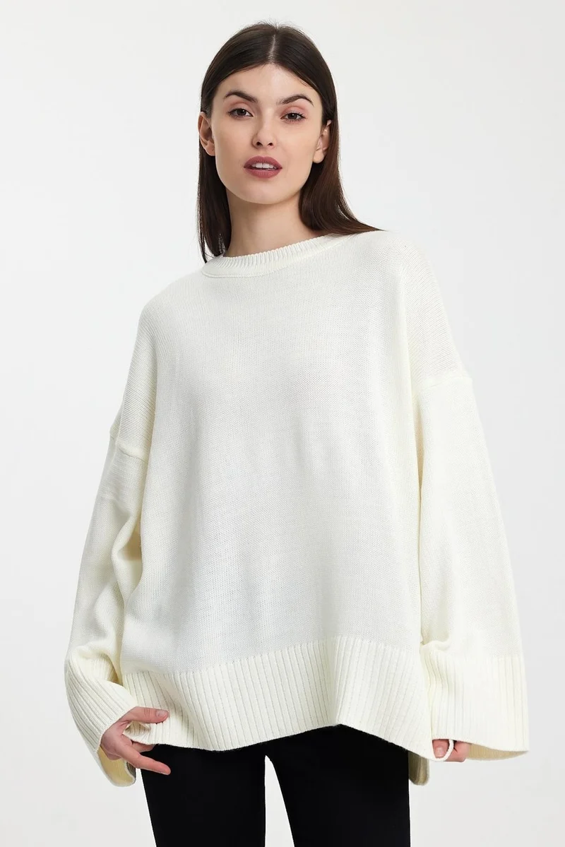 الكسندر جاردي Alexandergardı Oversize Basic Sweater(A92145-S)
