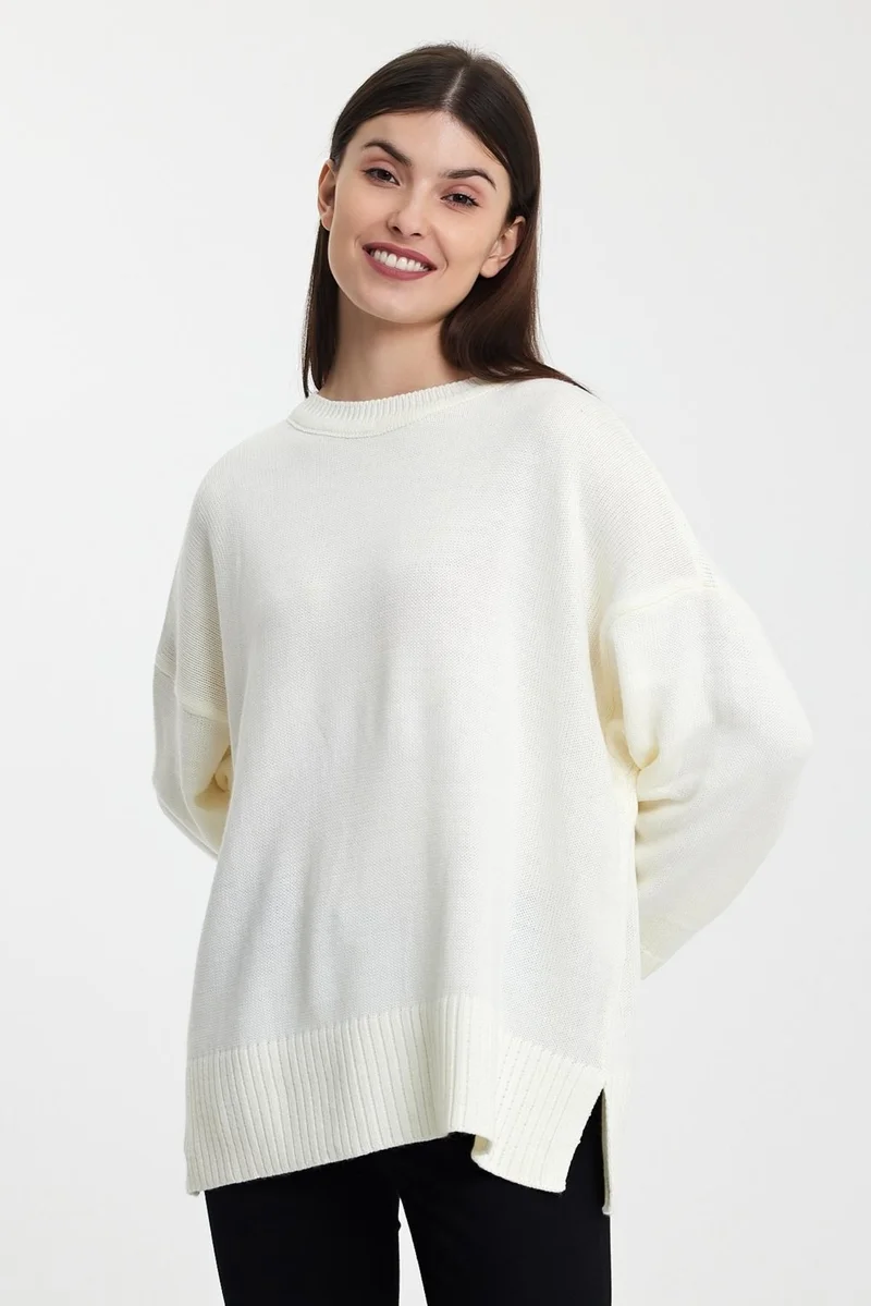 الكسندر جاردي Alexandergardı Oversize Basic Sweater(A92145-S)
