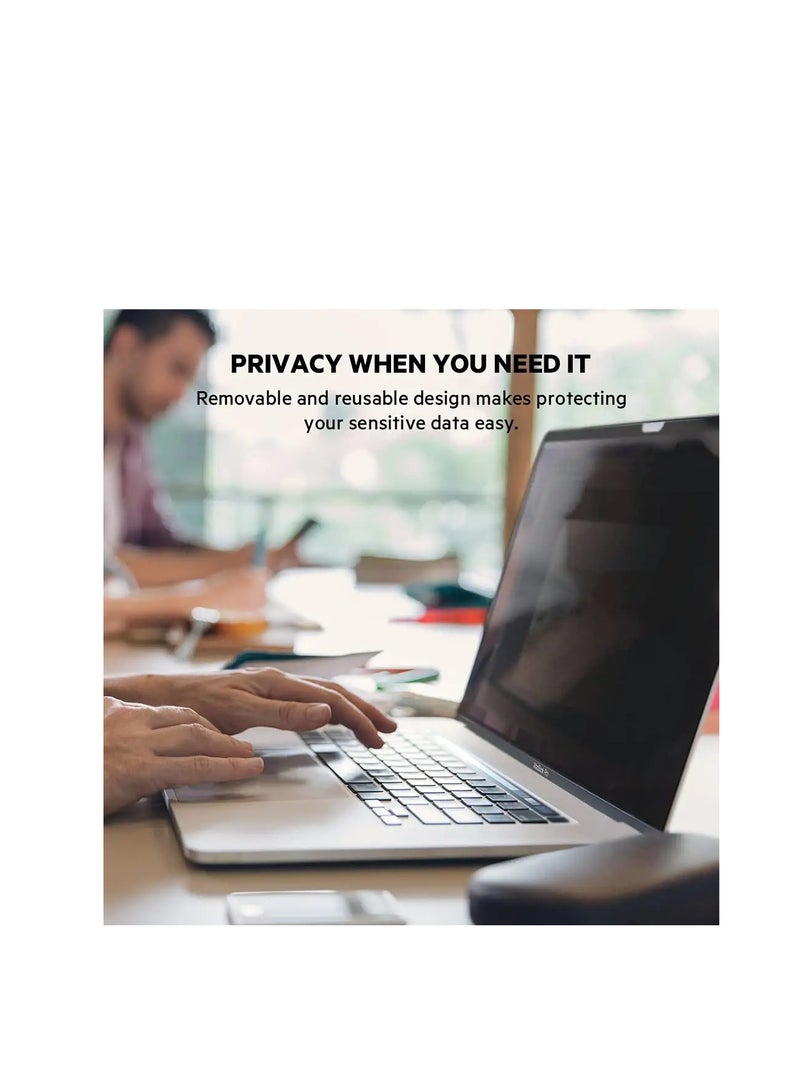 شاشة خصوصية لجهاز MacBook Pro 13 بوصة (2016-2022، M1، M2) وMacBook Air 13 بوصة (2018-2020، M1)، فلتر خصوصية مغناطيسي قابل للإزالة ومضاد للوهج مع غطاء كاميرا، واقي شاشة خصوصية للكمبيوتر المحمول - Image 5