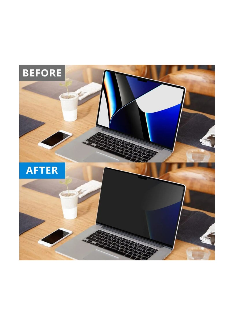 شاشة خصوصية لجهاز MacBook Pro 13 بوصة (2016-2022، M1، M2) وMacBook Air 13 بوصة (2018-2020، M1)، فلتر خصوصية مغناطيسي قابل للإزالة ومضاد للوهج مع غطاء كاميرا، واقي شاشة خصوصية للكمبيوتر المحمول - Image 3