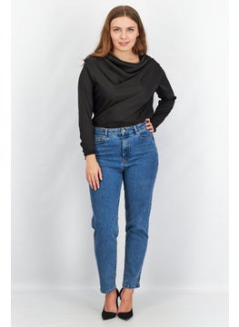 ASTR The Label Women Solid Long Sleeve Bodysuits, Black  - Image 3