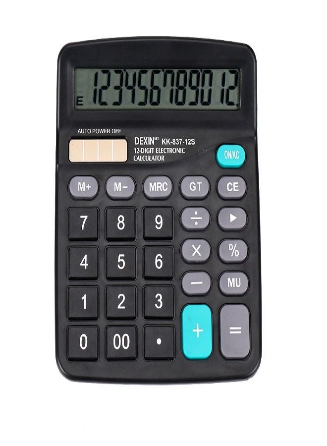 Generic 12 Digit Solar Desktop Calculator  - Image 1
