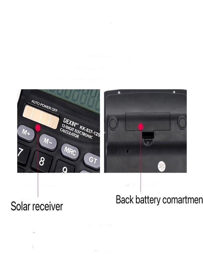 Generic 12 Digit Solar Desktop Calculator  - Image 4